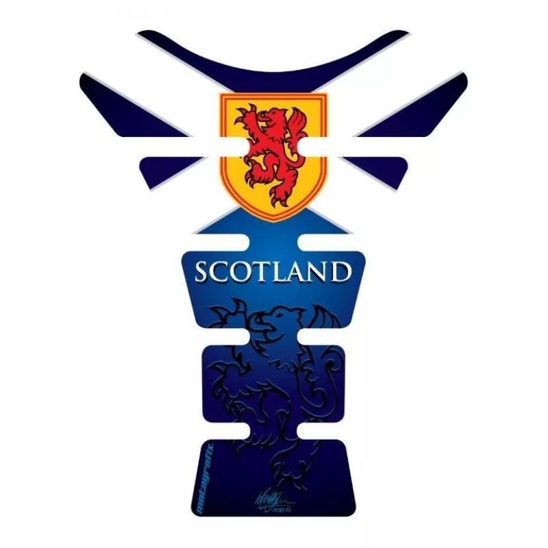 Motografix Scottish Saltaire 3D Gel Tank Pad Protector ST067