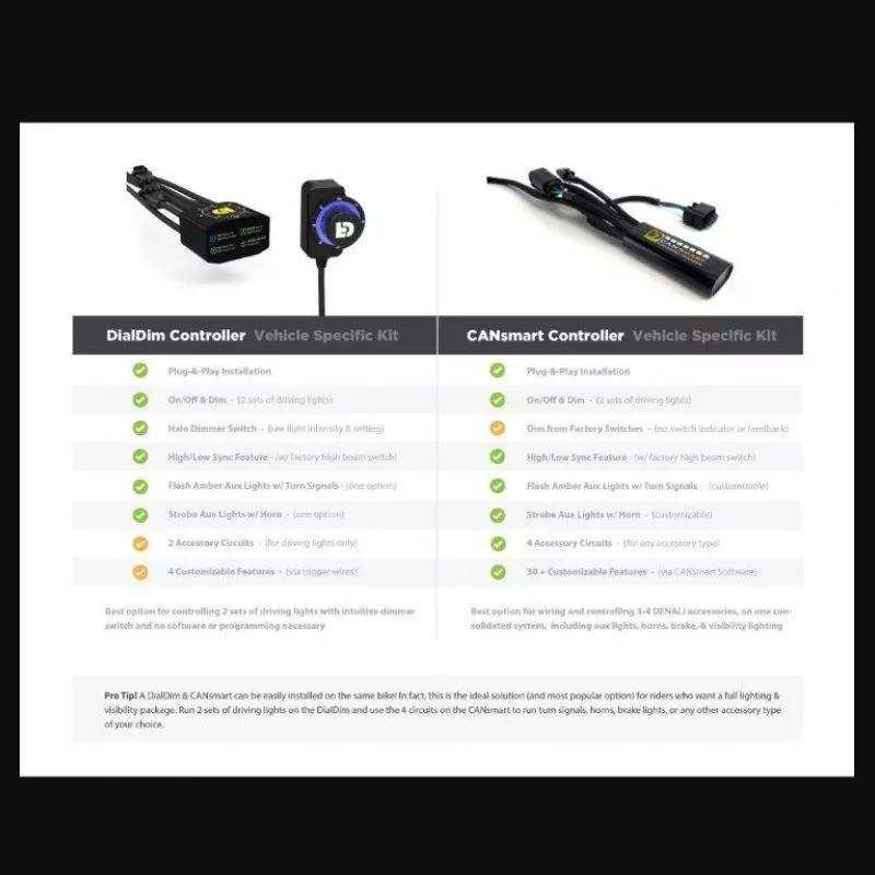 DENALI DialDim Lighting Controller für BMW R 1250 GS / Adventure 2019-