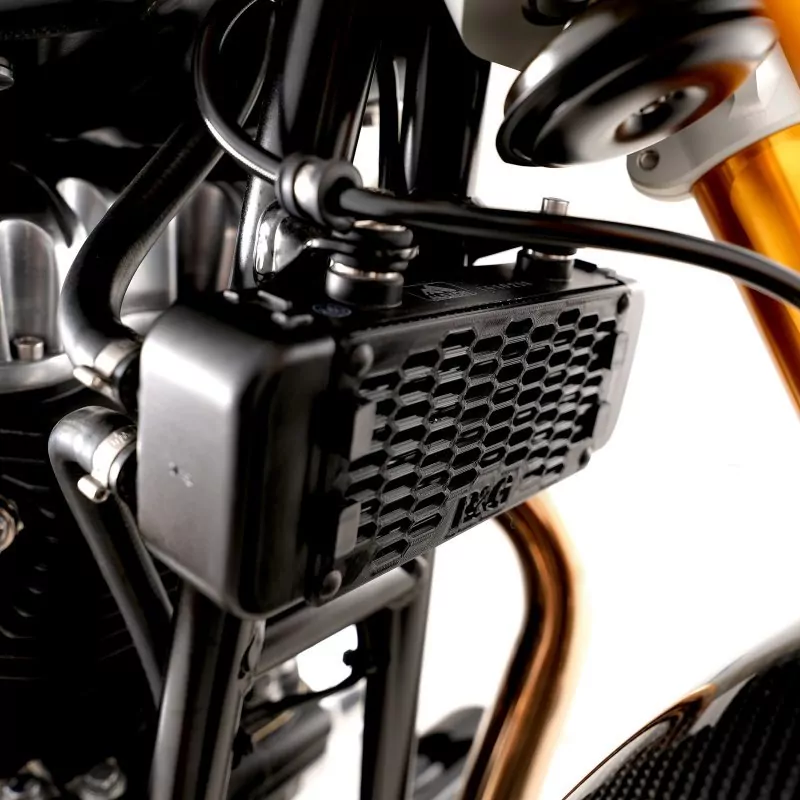 R&G Kühlergitter Schutz PRO BLACK Ölkühler Norton Commando 961 Sport 2023-