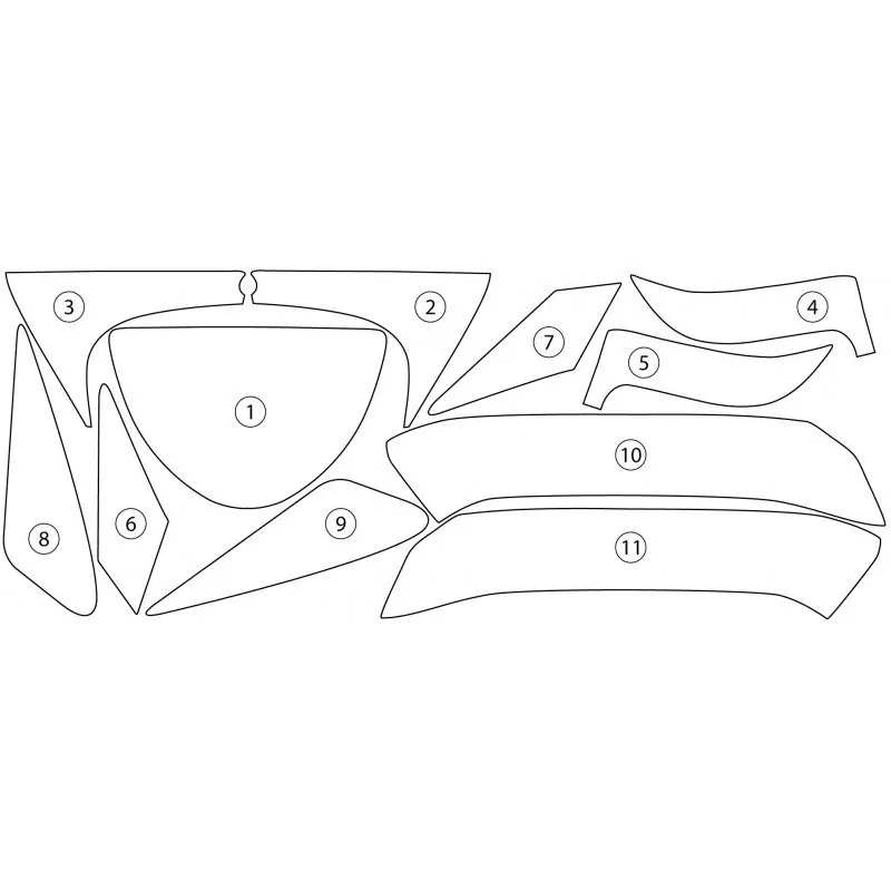 R&G Steinschlagschutz Second Skin für Aprilia Tuono V4 1000 2011-2014