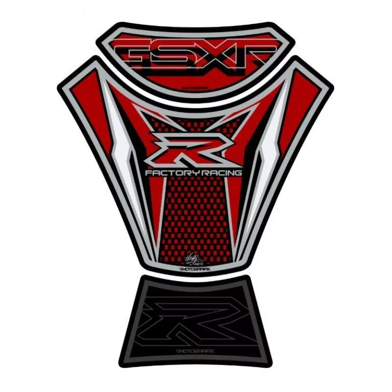 Motografix Suzuki GSX-R 600 / 750 3D Gel Tank Pad Protector TS024R