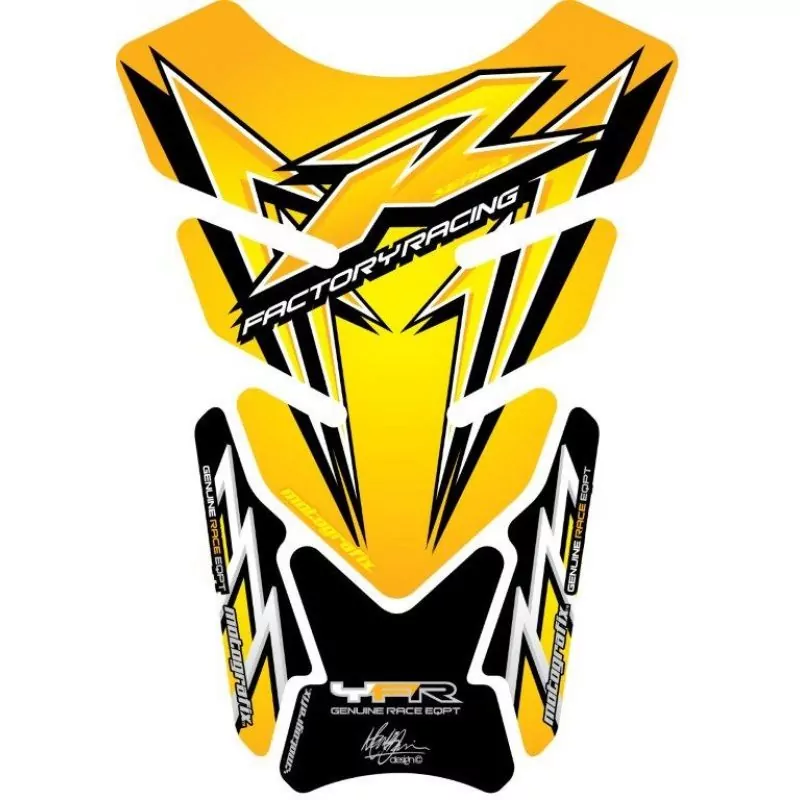 Motografix Yamaha YZF R6 / R1 / R25 / R3 3D Gel Tank Pad Protector TY010Y