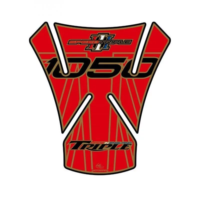 Motografix Triumph Speed Triple 1050 3D Gel Tank Pad Protector TT017R1
