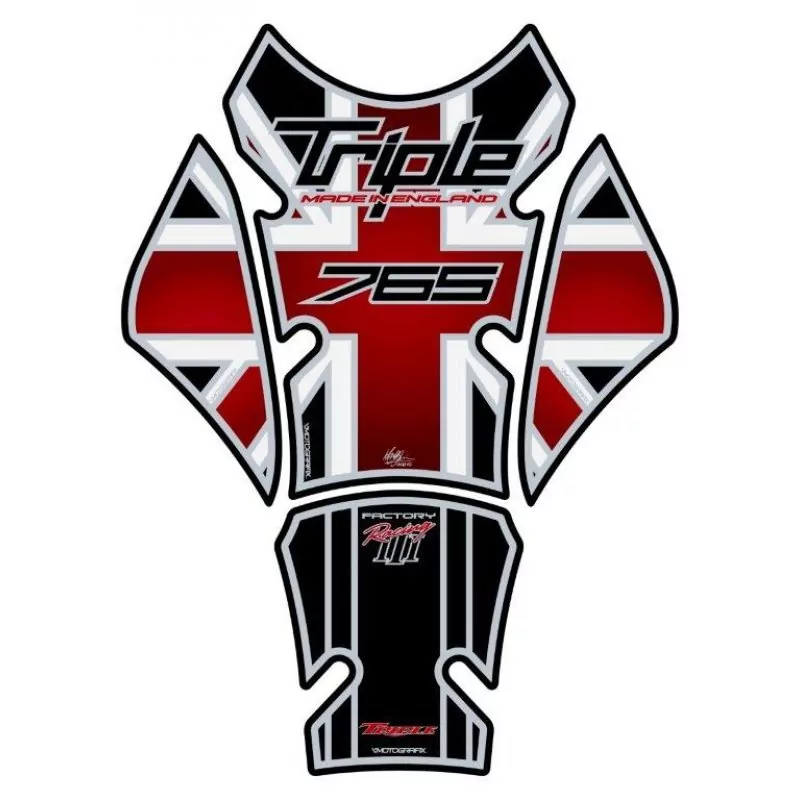 Motografix Triumph Street Triple 765 3D Gel Tank Pad Protector TT032KR