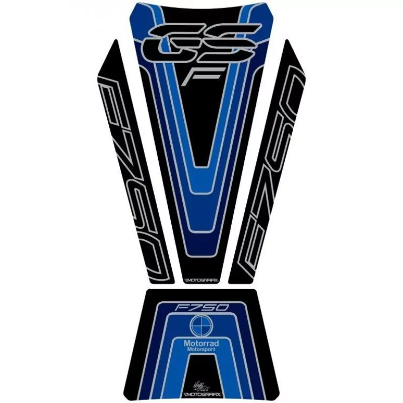 BMW F 750 GS 2018- Motografix 3D Gel Tank Pad Protector TB042BBK