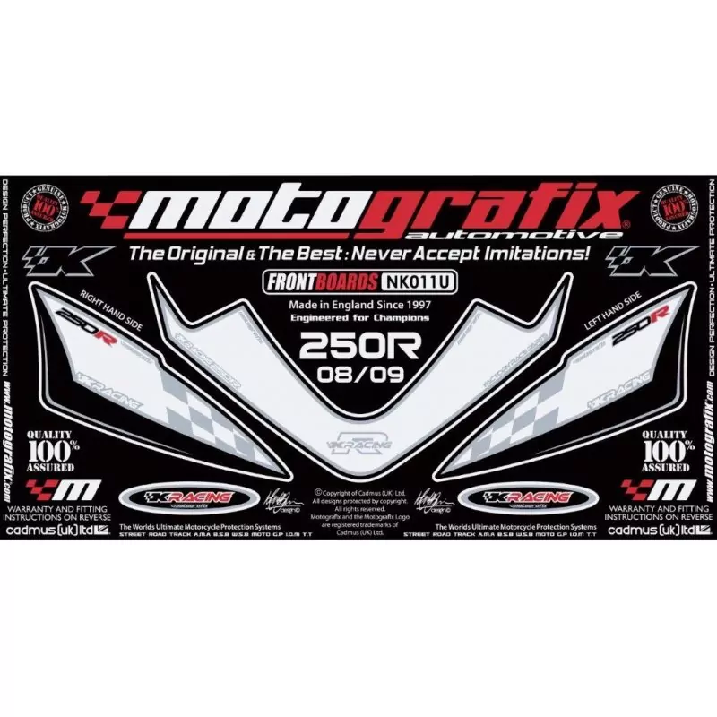 Motografix Steinschlagschutz vorn Kawasaki Ninja 250 R 2008-2012 NK011U