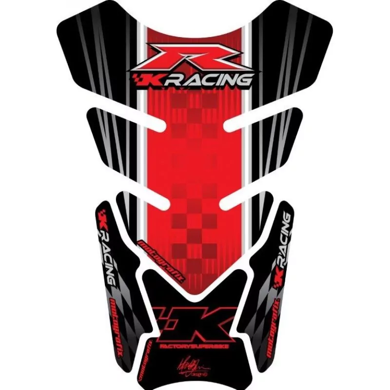 Motografix Kawasaki ZX- 6 / 7 / 10 R 3D Gel Quad Tank Pad Protector TK011R