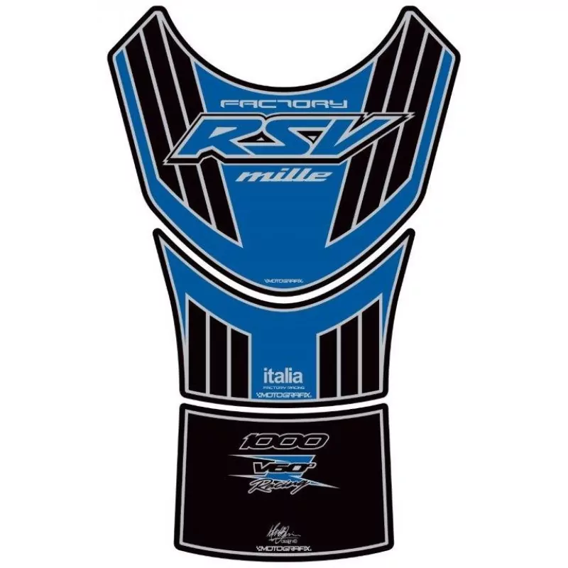 Aprilia RSV MILLE 1000 V60° Motorcycle Tank Pad Motografix 3D Gel Protector TA023BSK