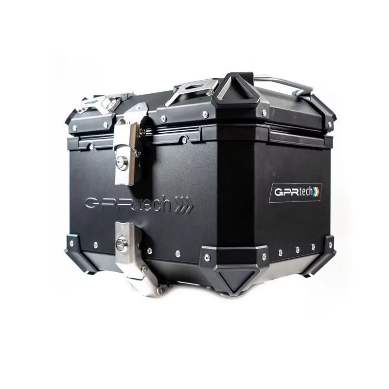 Topcase GPR TECH kompatibel mit Voge Valico 300 Rally 2022/2023 e5 TOPCASE ALPI-TECH 26 LT SCHWARZ Topcase aus Aluminium, schwar