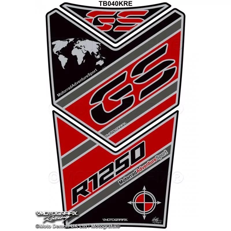 BMW R 1250 GS Adventure Motografix 3D Gel Tank Pad Protector TB040KRE