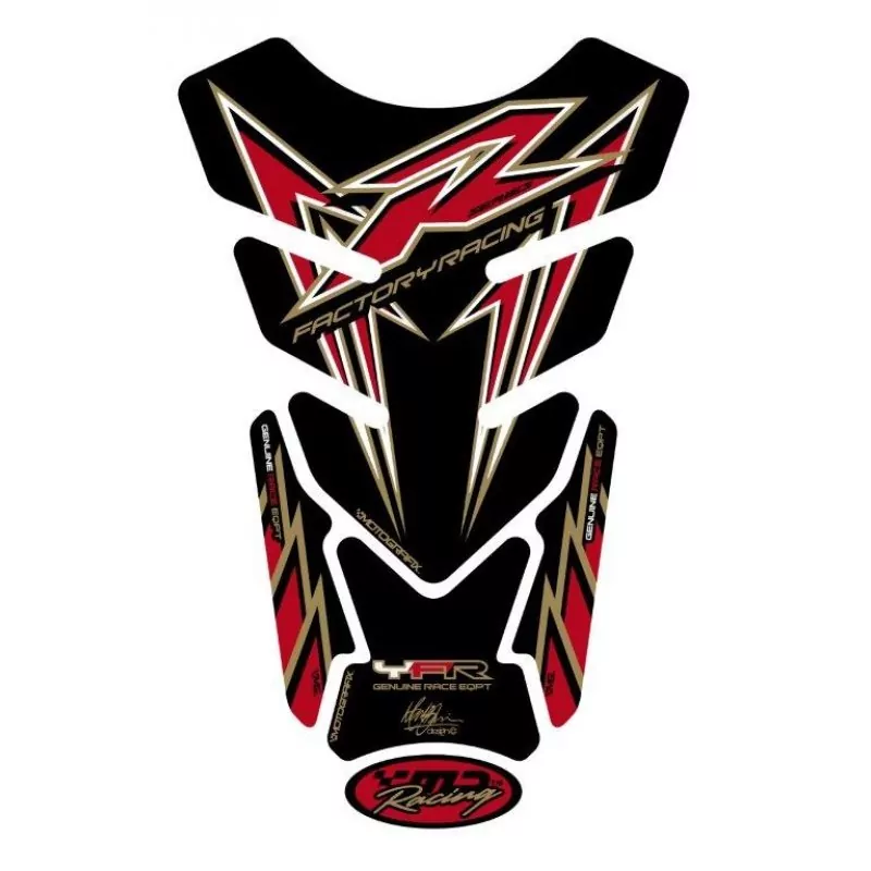 Motografix Yamaha YZF R6 / R1 / R25 / R3 3D Gel Tank Pad Protector TY012RK
