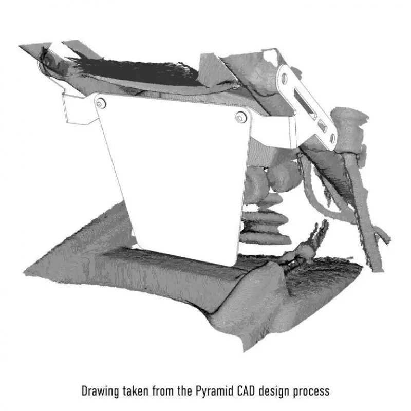 Pyramid Federbein Schutz Platte Schwarz Matt Harley Davidson Pan America 1250 / Special 2021-