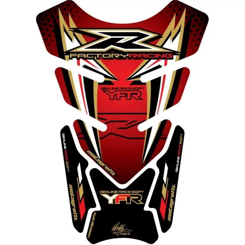 Motografix Yamaha YZF R6 / R1 / R25 / R3 3D Gel Tank Pad Protector TY015AR