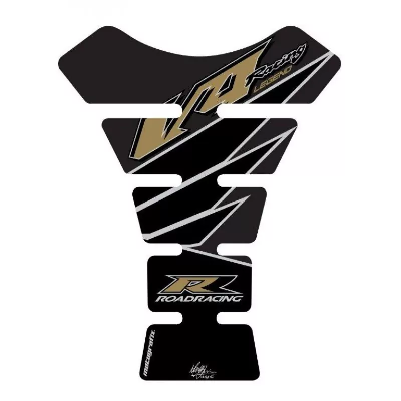 Motografix Honda V4 Road Racing Black 3D Gel Tank Pad Protector TH005K