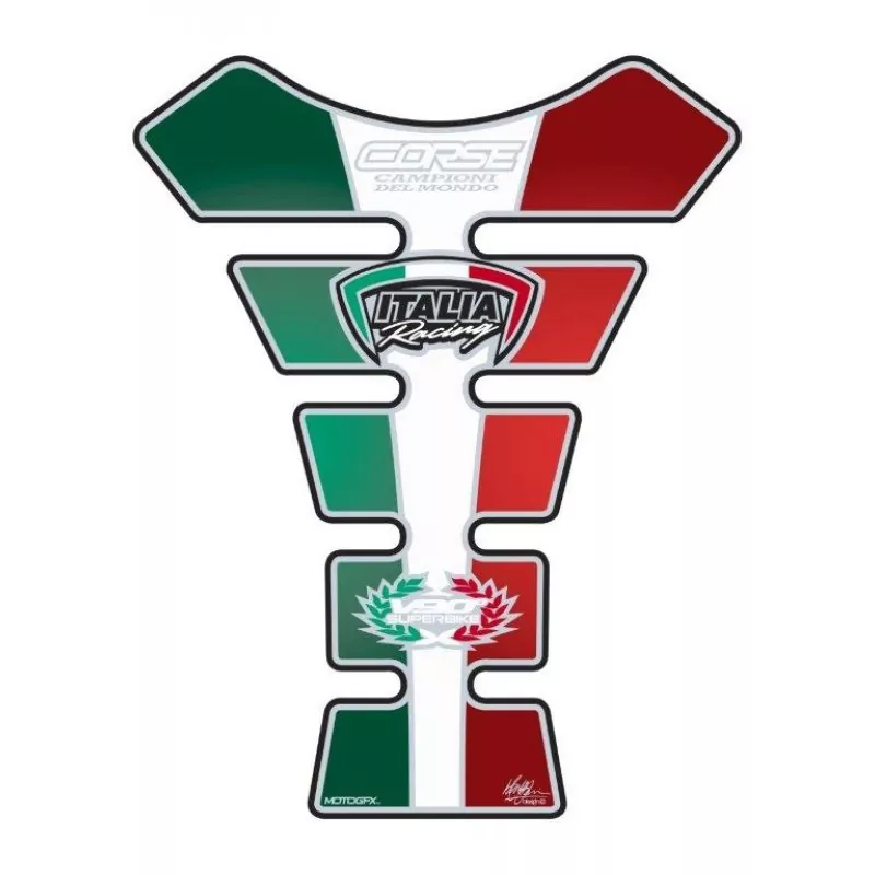 Ducati Corse V90° Motografix 3D Gel Tank Pad Protector TD004TSE