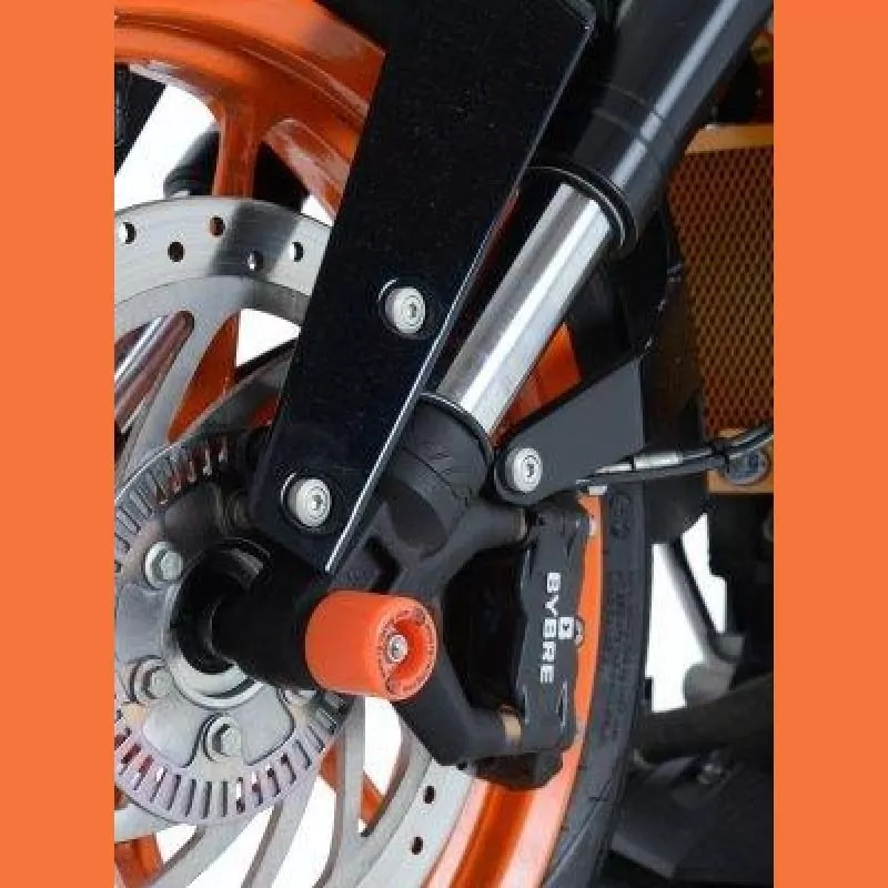 R&G Racing Gabel Protektoren Orange KTM RC 125 / 200 2014- / RC 390 2014-2021