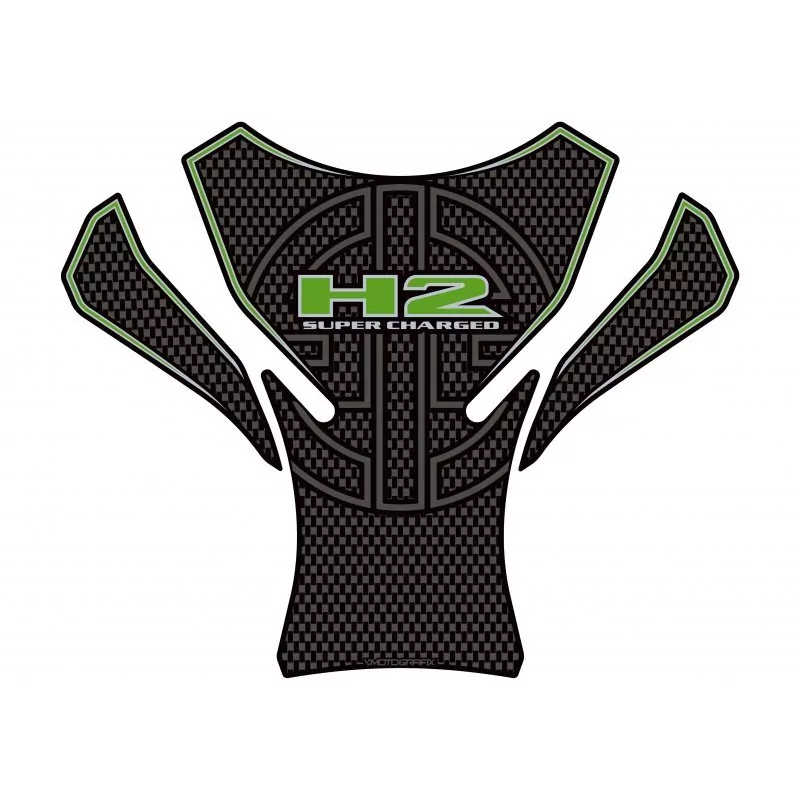 Kawasaki 2015- H2 / H2R 3D Gel Motografix Tank Pad Protector TK028CG