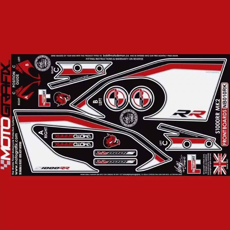 Motografix Steinschlagschutz vorn BMW S 1000 RR 2015-2016 NB010RK