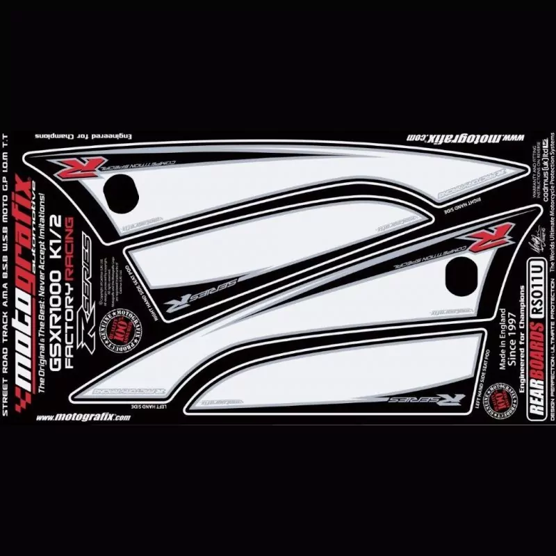 Motografix Steinschlagschutz hinten Suzuki GSX-R 1000 2001-2002 RS011U