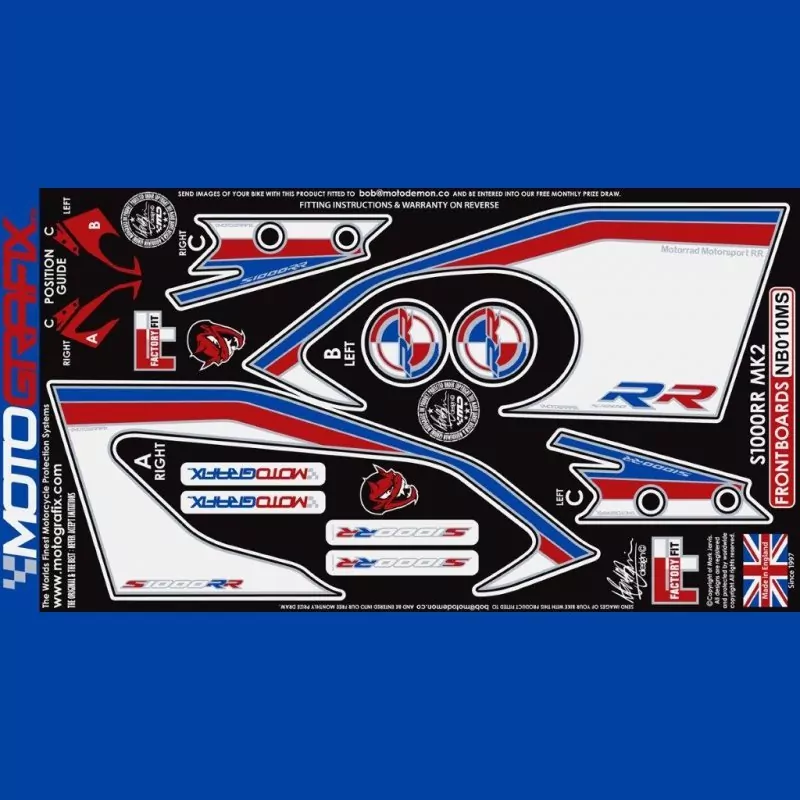 Motografix Steinschlagschutz vorn BMW S 1000 RR 2015-2016 NB010MS