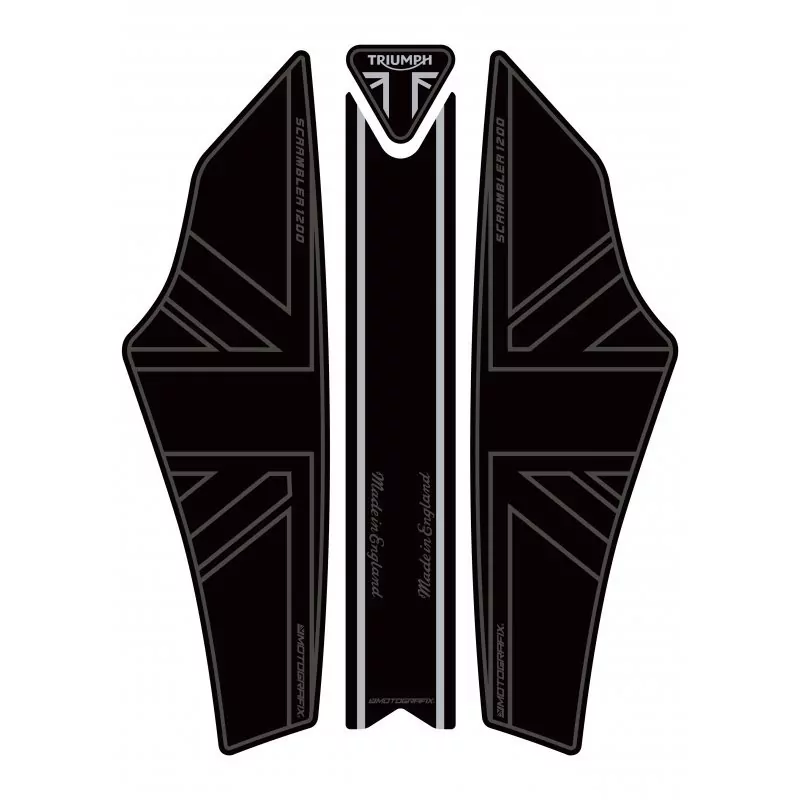 Triumph 2019 - 2021 SCRAMBLER 1200 3D Gel Motografix Tank Pad Protector TT046KE