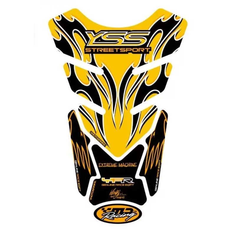 Motografix Yamaha Streetsport Yellow 3D Gel Tank Pad Protector TY013Y