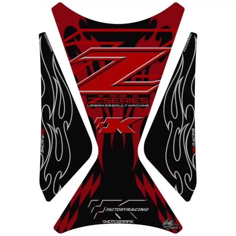 Motografix Kawasaki Z 750 / Z 800 / Z 1000 3D Gel Tank Pad Protector TK021RF