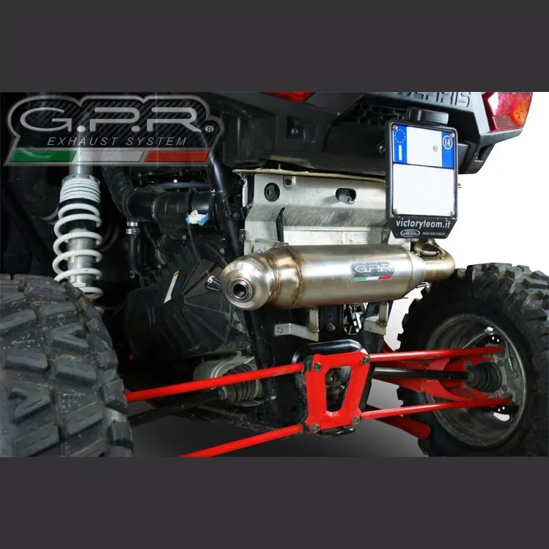 Polaris  Rzr XP 1000  2014-2014, Power Bomb, Homologated legal slip-on exhaust including removable db killer and link pipe Als