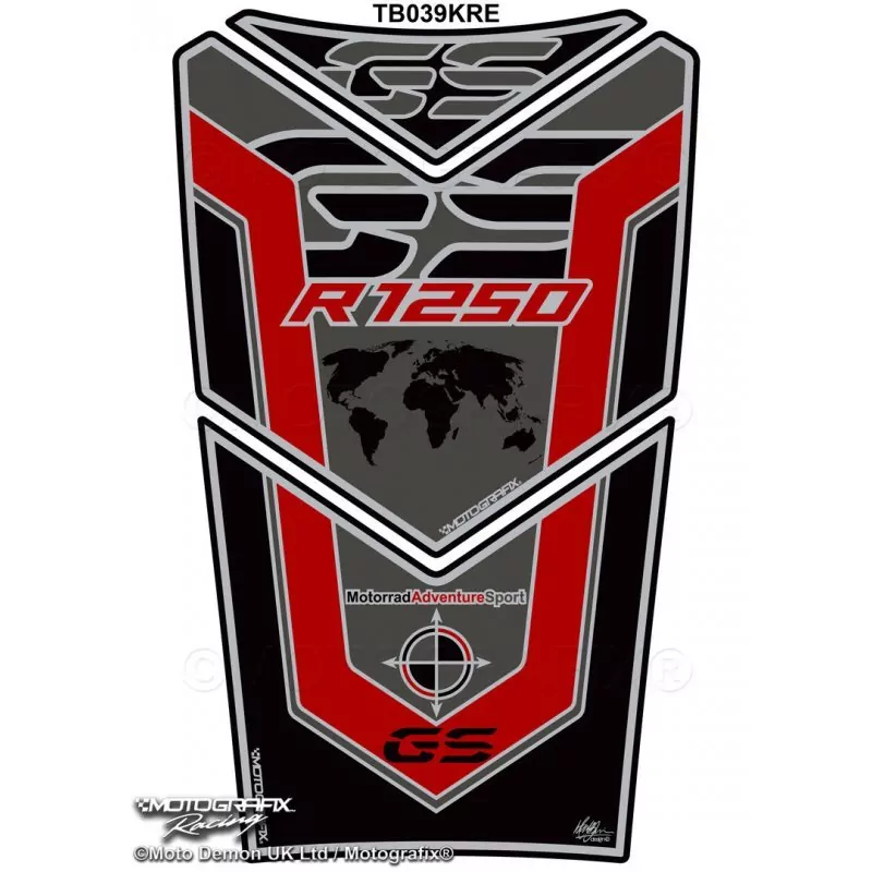 BMW R 1250 GS Adventure Motografix 3D Gel Tank Pad Protector TB039KRE