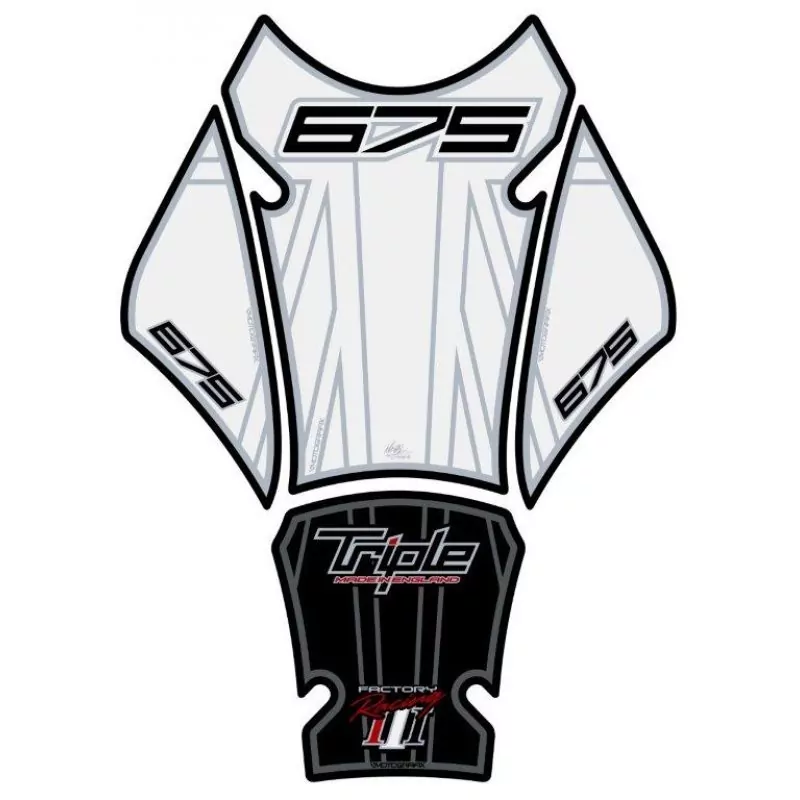 Motografix Triumph Triple 675 3D Gel Tank Pad Protector TT023WJ