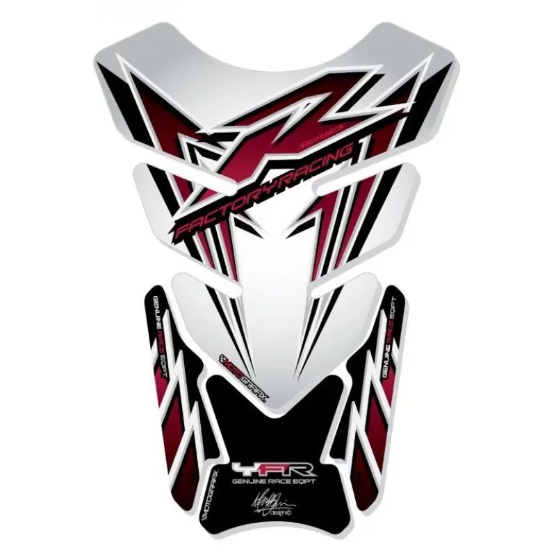 Motografix Yamaha YZF R6 / R1 / R25 / R3 3D Gel Tank Pad Protector TY010CW