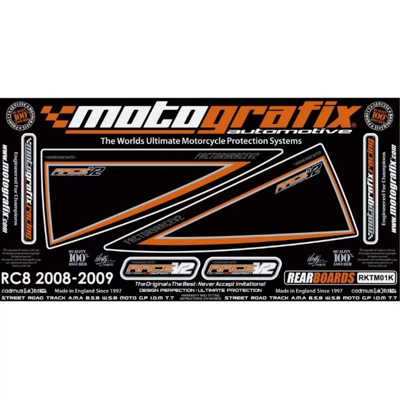 Motografix Steinschlagschutz hinten KTM RC 8 RKTM01K