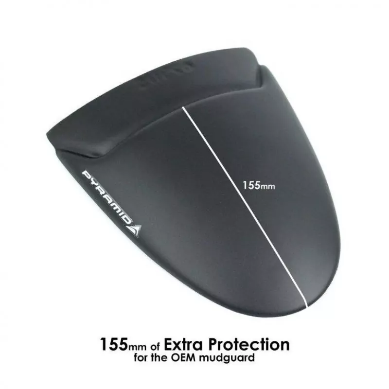 Pyramid Hinterradabdeckung Verlängerung Schwarz Matt Husqvarna Svartpilen 701 / Vitpilen 701
