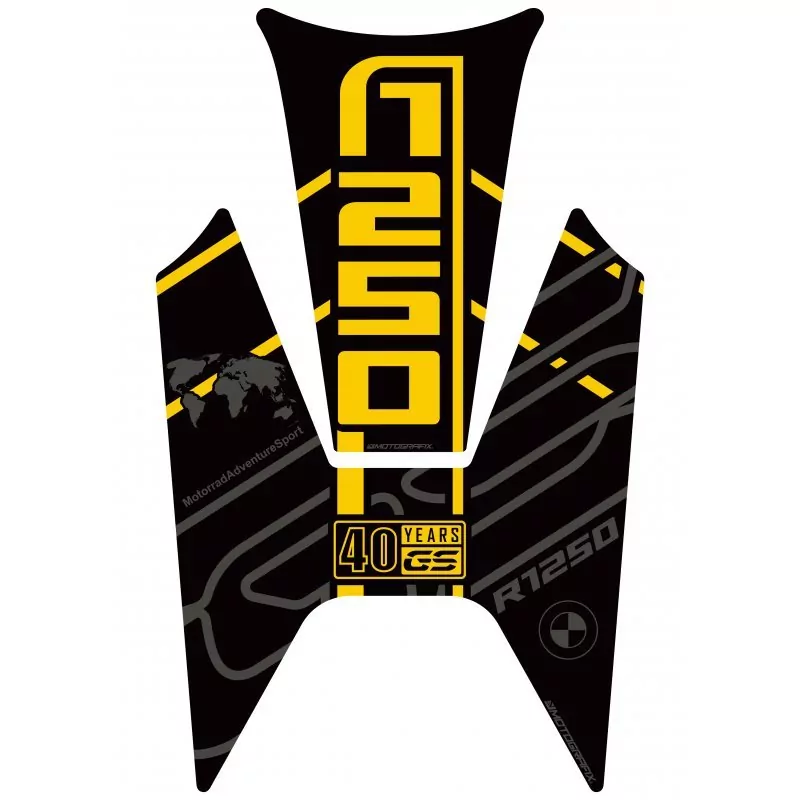 BMW R 1250 GS 40th Motografix 3D Gel Tank Pad Protector TB052KY