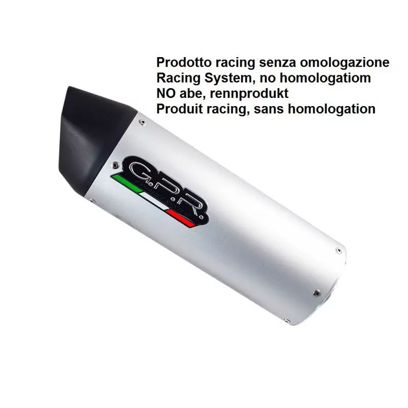 GPR Auspuff System  Tuning Furore Alluminio L.310mm 90 X 120mm  Universal Racing Auspuff mitout Verbindungsrohr Furore Alluminio Fur