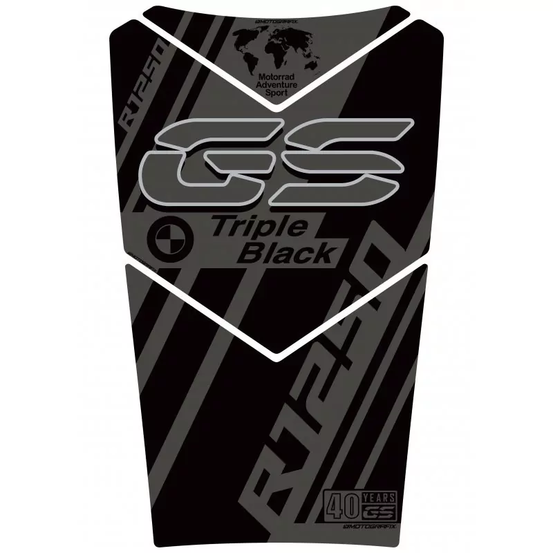 BMW R 1250 GS Adventure 40th Motografix 3D Gel Tank Pad Protector TB051TB