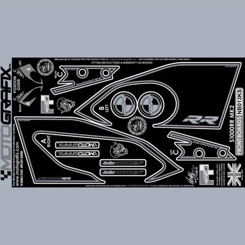 Motografix Steinschlagschutz vorn BMW S 1000 RR 2017-2018 NB013KS