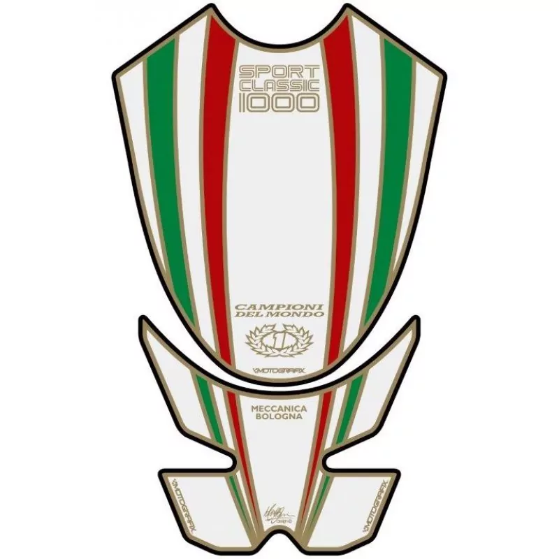 Ducati Sport Classic 1000 Motografix 3D Gel Tank Pad Protector TDSCITW