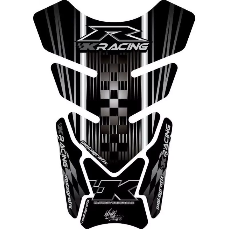 Motografix Kawasaki ZX- 6 / 7 / 10 R 3D Gel Quad Tank Pad Protector TK011K