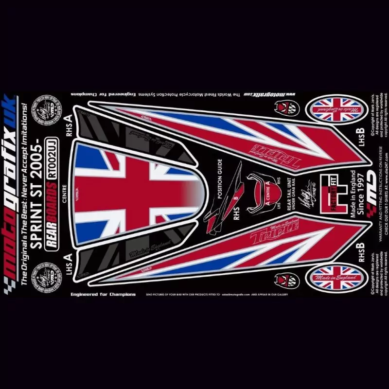Motografix Steinschlagschutz hinten Triumph Sprint ST 2005-2009 RT002UJ