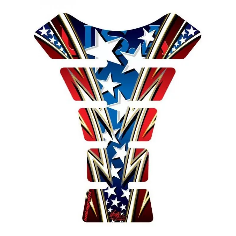 Motografix Laguna Seca Replica USA 3D Gel Tank Pad Protector ST064