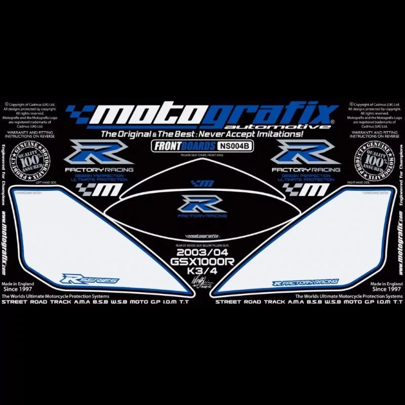 Motografix Steinschlagschutz vorn Suzuki GSX-R 1000 2003-2004 NS004B