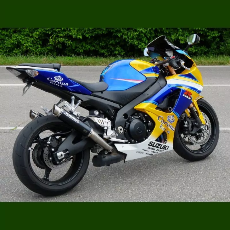 Bodis GP1 schwarz Auspuff Suzuki GSX-R 1000 2007-2008