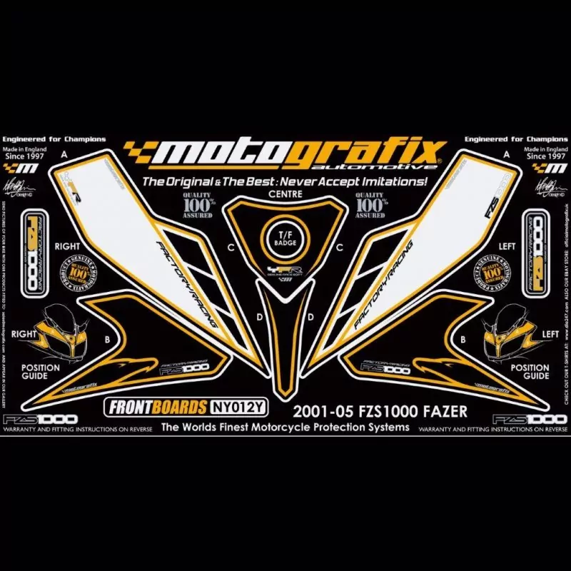 Motografix Steinschlagschutz vorn Yamaha FZS 1000 Fazer NY012Y 01-05