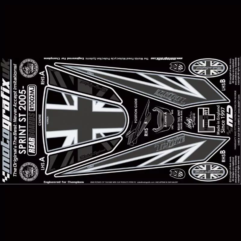 Motografix Steinschlagschutz hinten Triumph Sprint ST 2005-2009 RT002MJ