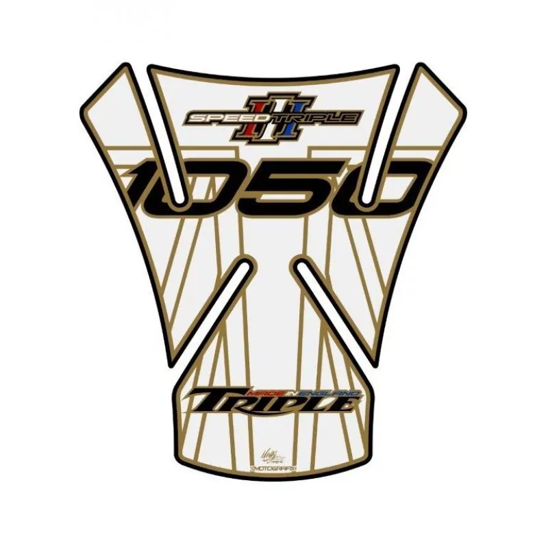 Motografix Triumph Speed Triple 1050 3D Gel Tank Pad Protector TT017W1