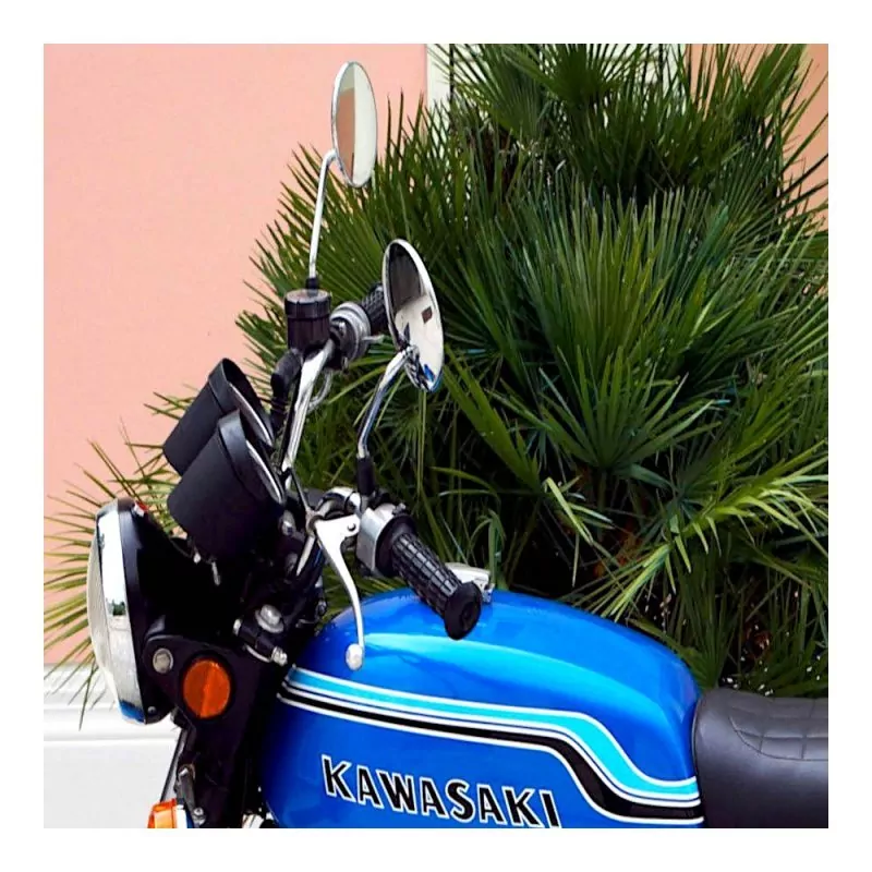 FAR Lenkerspiegel Classic Bike Chrome | 7565 7566 | E-geprüft | M8, M10x1.25