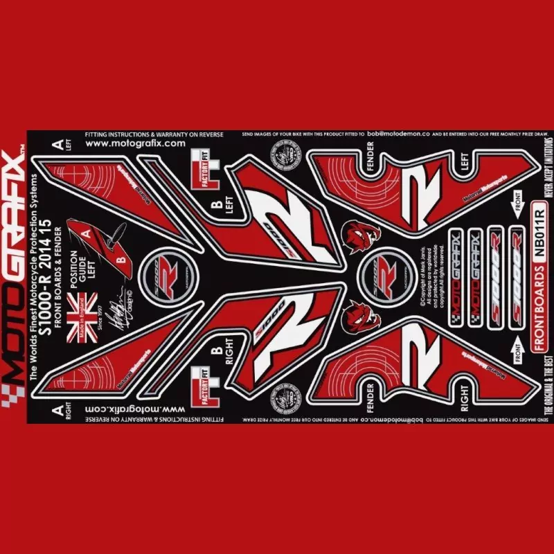 Motografix Steinschlagschutz vorn BMW S 1000 R 2014-2016 NB011R