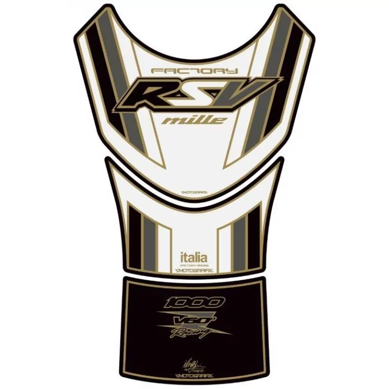 Aprilia RSV MILLE 1000 V60° Motorcycle Tank Pad Motografix 3D Gel Protector TA023WAE