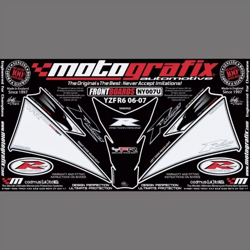 Motografix Steinschlagschutz Set Yamaha YZF R6 2006-2007 NY007U
